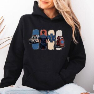 Paramedic Hoodie EMS EMT Graphic Pullover First Responder Star Of Life Hoodie for Men Women