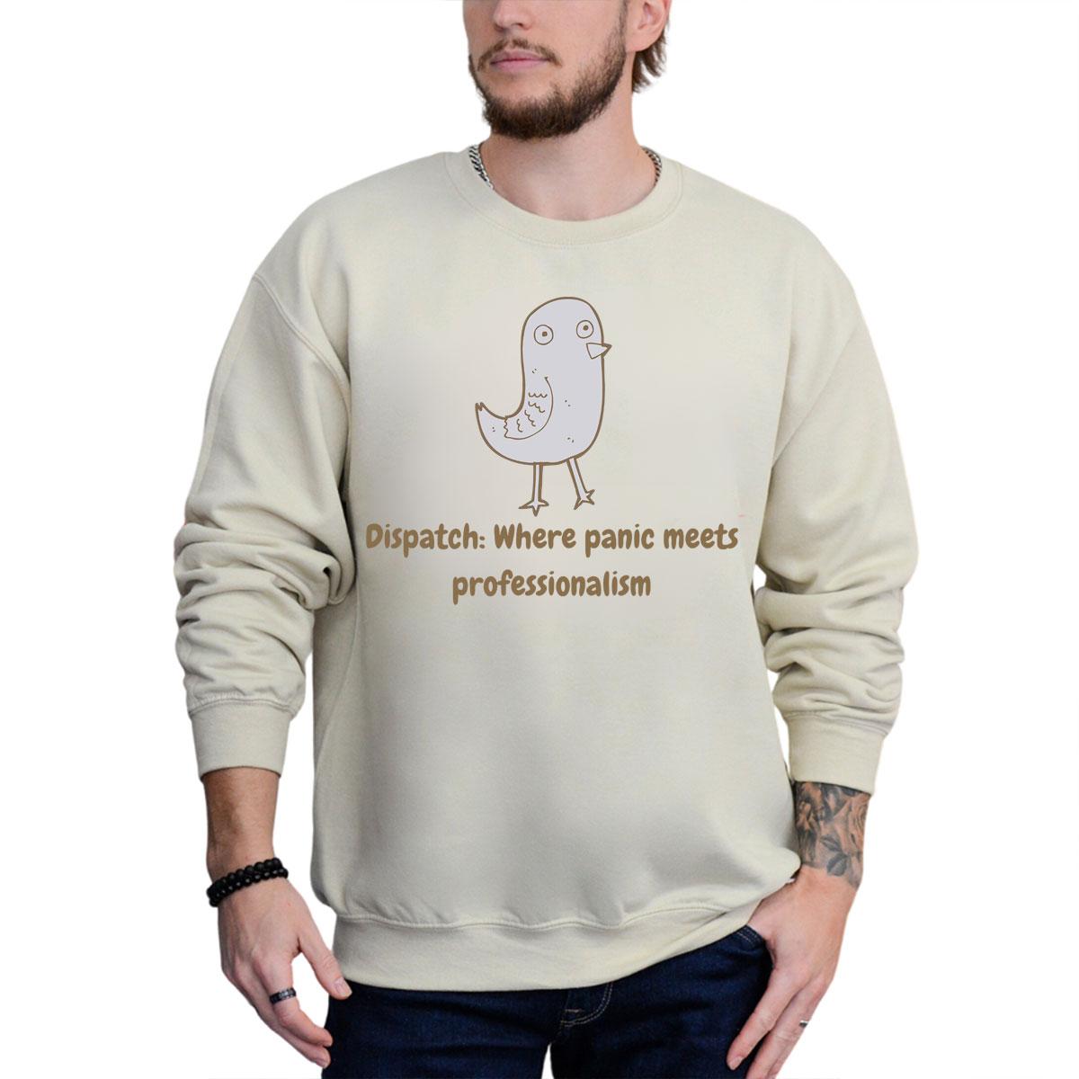 911 Dispatcher Sweatshirt Funny Bird Telecommunicator Crewneck for Women Men