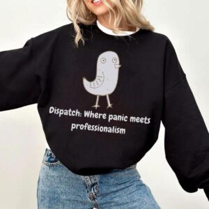911 Dispatcher Sweatshirt Funny Bird Telecommunicator Crewneck for Women Men