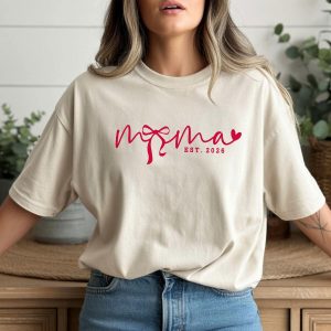 Mama Custom Year Shirt, Personalized Mama T-Shirt, Est Year Mom Tee, Mother’s Day Gift for Mom