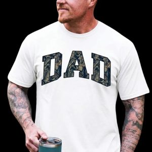 Dad Camo Shirt, Hunting Dad T-Shirt, Camouflage Dad Tee, Father’s Day Gift for Hunter Dad